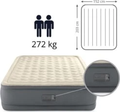 Intex Premaire II Elevated Queen Luchtbed - 2-persoons - 203x152x46 Cm -Buiten Kamperen 1200x1123 3