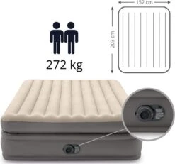 Intex Prime Comfort - Luchtbed - 2-Persoons - 152x203x51 Cm (BxLxH) - Grijs - Met Ingebouwde Motorpomp 14 Intex Prime Comfort - Luchtbed - 2-Persoons - 152x203x51 Cm (BxLxH) - Grijs - Met Ingebouwde Motorpomp -Buiten Kamperen 1200x1124