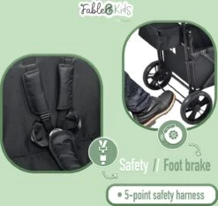 FableKids LEO X2 Lite Opvouwbare Handkar Met Dak Onyx Zwart 20 FableKids LEO X2 Lite Opvouwbare Handkar Met Dak Onyx Zwart -Buiten Kamperen 1200x1134 10