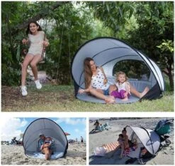 Deryan Luxe Pop Up Strandtent XXL - Anti-UV 50+ - Zilver 29 Deryan Luxe Pop Up Strandtent XXL - Anti-UV 50+ - Zilver -Buiten Kamperen 1200x1137 1