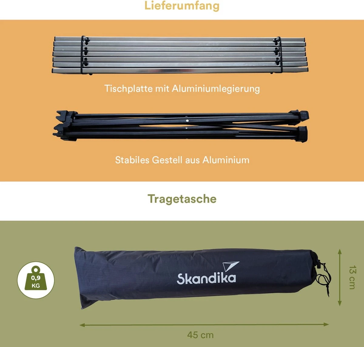 Skandika Ruka S Kleine Campingtafel – Campingtafels - Aluminium Campingtafel, Opvouwbaar, Zeer Licht, Eenvoudig Te Monteren, Stabiele Standaard - Opvouwtafel Voor Kamperen, Tenten Wandelen, Reizen, Thuis, Tuin – Tot Max. 20 Kg. - Grijs 3 Skandika Ruka S Kleine Campingtafel – Campingtafels - Aluminium Campingtafel, Opvouwbaar, Zeer Licht, Eenvoudig Te Monteren, Stabiele Standaard - Opvouwtafel Voor Kamperen, Tenten Wandelen, Reizen, Thuis, Tuin – Tot Max. 20 Kg. - Grijs - Afbeelding 3