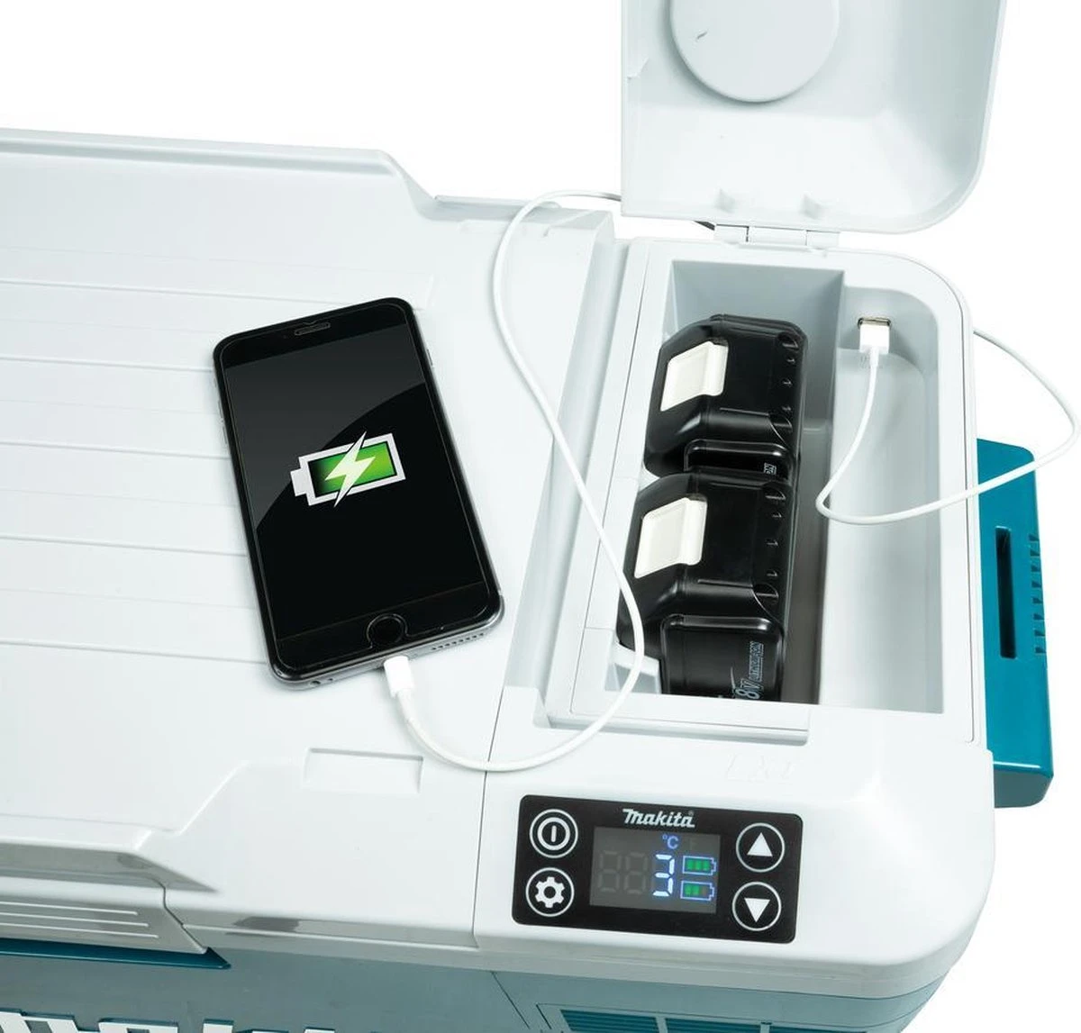 Makita DCW180Z 18V Li-Ion Accu Koelbox - 20L 8 Makita DCW180Z 18V Li-Ion Accu Koelbox - 20L - Afbeelding 8