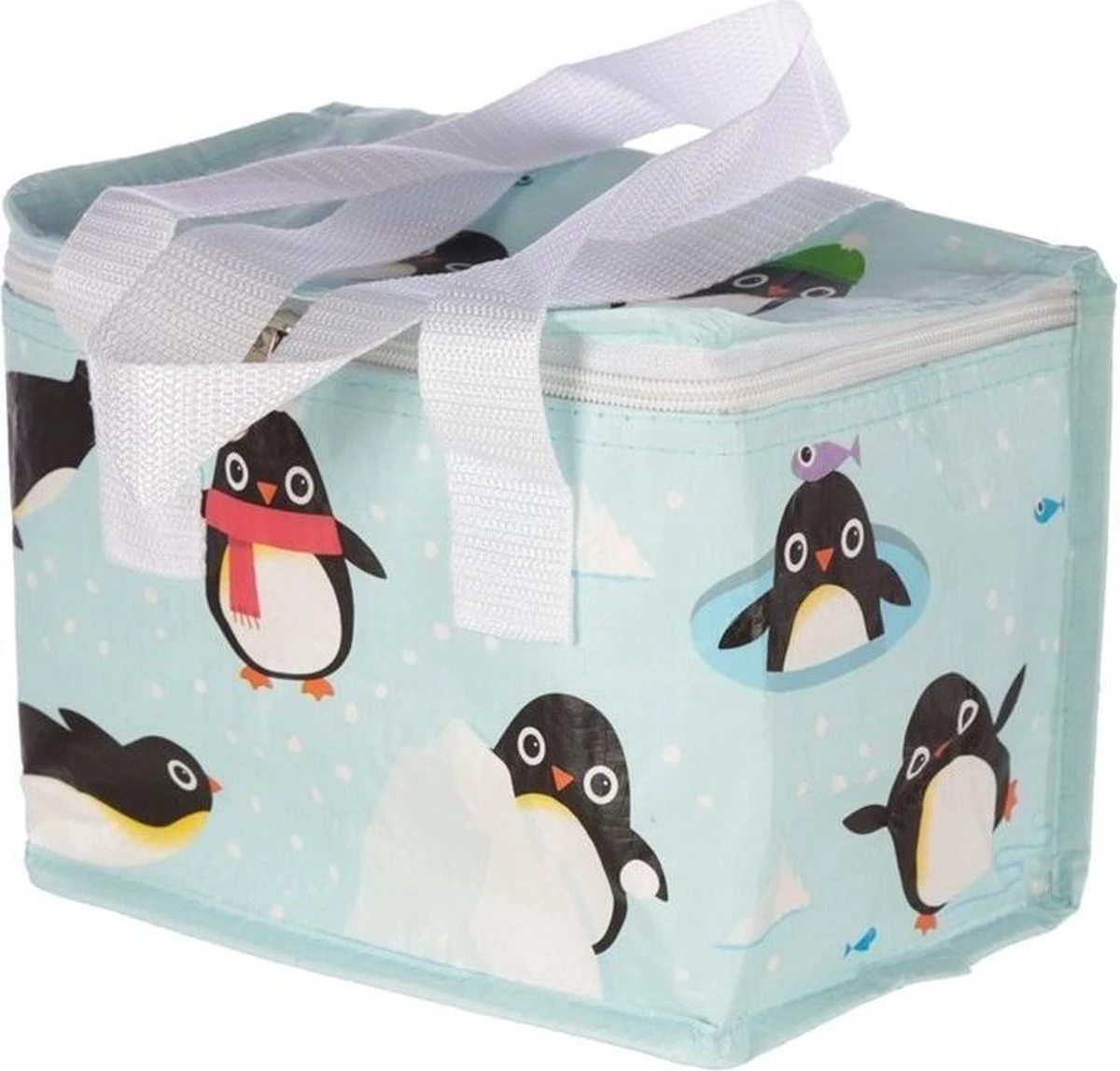 Merkloos Kleine Koeltas Pinguin Print Blauw 20,5 Cm 4 Liter - Koelboxen/koeltassen - Lunchtrommel/lunchtas 1 Merkloos Kleine Koeltas Pinguin Print Blauw 20,5 Cm 4 Liter - Koelboxen/koeltassen - Lunchtrommel/lunchtas