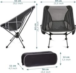 Smartpeas Camping Stoel Van Stevig 600D Polyester En Aluminium - Lichtgewicht En Opvouwbaar - Camping Gadget Inclusief Zijzakken +Plus: Strandmat & Draagtas 11 Smartpeas Camping Stoel Van Stevig 600D Polyester En Aluminium - Lichtgewicht En Opvouwbaar - Camping Gadget Inclusief Zijzakken +Plus: Strandmat & Draagtas -Buiten Kamperen 1200x1150 4