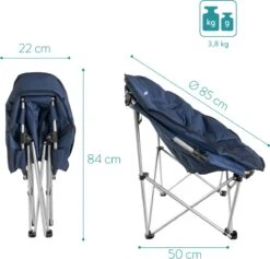 Navaris Klapstoel Met Draagtas - Campingstoel - Draagbare Stoel Voor Kamperen, Festivals En Vissen - Strandstoel - Inklapbaar - Donkerblauw 10 Navaris Klapstoel Met Draagtas - Campingstoel - Draagbare Stoel Voor Kamperen, Festivals En Vissen - Strandstoel - Inklapbaar - Donkerblauw -Buiten Kamperen 1200x1150 6