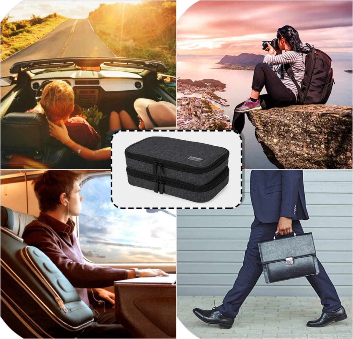 Merkloos Insuline Koeltas Etui Diabetes Tasje Met Ijspak Diabetes Clutch Zwart 6 Merkloos Insuline Koeltas Etui Diabetes Tasje Met Ijspak Diabetes Clutch Zwart - Afbeelding 6