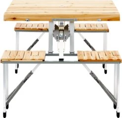 CAMPZ Fir Wood Picknicktafel, Bruin/grijs -Buiten Kamperen 1200x1158 2