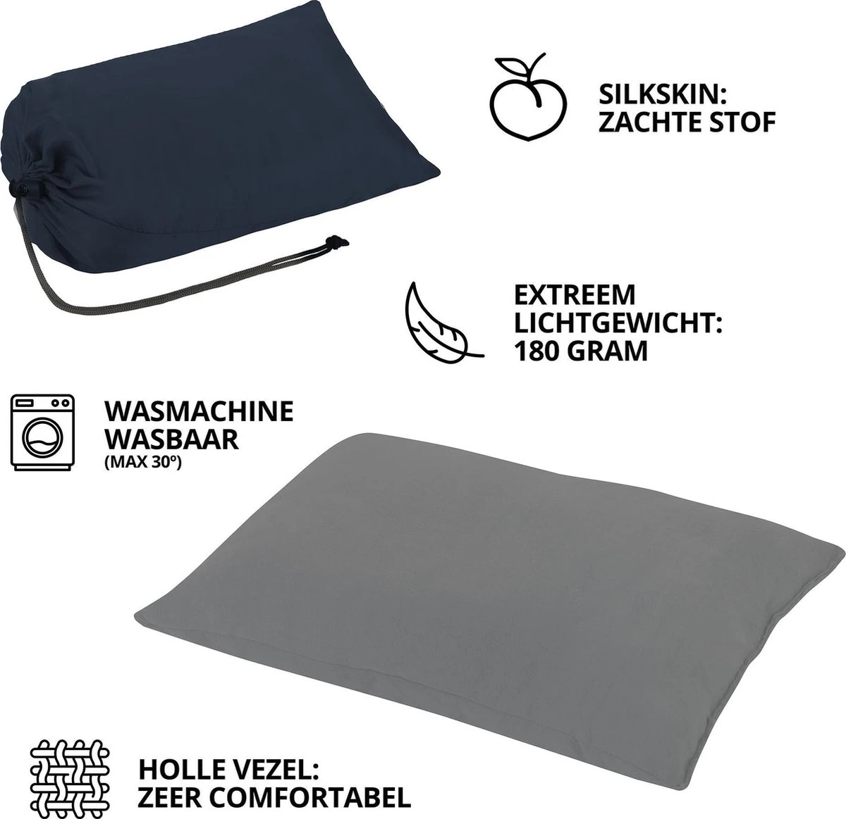 Dutch Mountains Slaapzak Goeree XL - Kussen 25x15cm - 220x90cm Katoenen Slaapzak - Tochtstrip 7 Dutch Mountains Slaapzak Goeree XL - Kussen 25x15cm - 220x90cm Katoenen Slaapzak - Tochtstrip - Afbeelding 7