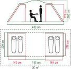 Coleman Spruce Falls 4 Vis-a-Vis Tent - Verduisterend - 4-Persoons -Buiten Kamperen 1200x1164