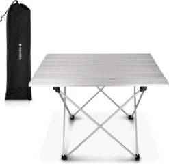 Navaris Campingtafel - Inklapbaar Campingtafeltje Van Aluminium - Opvouwbare Tafel Inclusief Draagtas - Picknicktafel - Zilver 11 Navaris Campingtafel - Inklapbaar Campingtafeltje Van Aluminium - Opvouwbare Tafel Inclusief Draagtas - Picknicktafel - Zilver -Buiten Kamperen 1200x1164 8