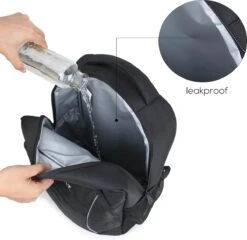 Koelrugtas - 23L - Wandelrugzak - Dagrugzak - Outdoor Rugzak - Dames & Heren - Zwart -Buiten Kamperen 1200x1168 11