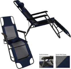 Ligstoel 180x60cm - Opvouwbaar Campingstoel Ligbed Strandstoel Tuinstoel Vouwligstoel Blauw 22 Ligstoel 180x60cm - Opvouwbaar Campingstoel Ligbed Strandstoel Tuinstoel Vouwligstoel Blauw -Buiten Kamperen 1200x1168 4