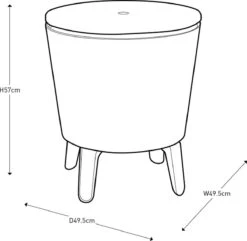 Keter Cool Bar - 3-in-1 - 49.5x49.5x84.5 Cm - Blauw -Buiten Kamperen 1200x1169 4