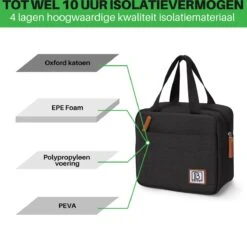 Brisby 4 Laags Geïsoleerde Koeltas - Lunchtas 4 Liter - Zwart 10 Brisby 4 Laags Geïsoleerde Koeltas - Lunchtas 4 Liter - Zwart -Buiten Kamperen 1200x1170 13