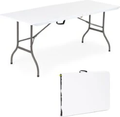 Inklapbare Tafel - Opklaptafel - 180x70x73,5 Cm - Wit