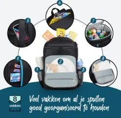 Sunflake Koelrugzak Groot - Lunchtas - Koeltas Backpack Voor Dames & Heren - Zwart -Buiten Kamperen 1200x1170 6