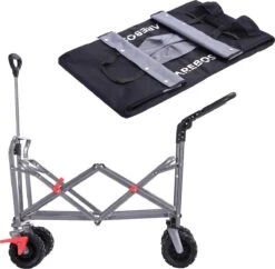 AREBOS Handkar | Transportwagen | Apparatuurwagen | Opvouwbaar | Duwstang| Zwart 23 AREBOS Handkar | Transportwagen | Apparatuurwagen | Opvouwbaar | Duwstang| Zwart -Buiten Kamperen 1200x1177 7