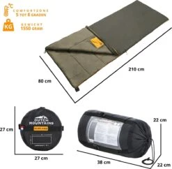 Dutch Mountains Slaapzak Vlieland XL - Grote Katoenen 210 X 80cm Lichtgewicht - Incl. Tasje En Tochtstrip -Comfortzone: 5-8 Graden- 10 Dutch Mountains Slaapzak Vlieland XL - Grote Katoenen 210 X 80cm Lichtgewicht - Incl. Tasje En Tochtstrip -Comfortzone: 5-8 Graden- -Buiten Kamperen 1200x1178 3