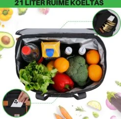 Brisby 4 Laags Geïsoleerde Koeltas - Boodschappentas 21 Liter - Zwart 11 Brisby 4 Laags Geïsoleerde Koeltas - Boodschappentas 21 Liter - Zwart -Buiten Kamperen 1200x1180 13