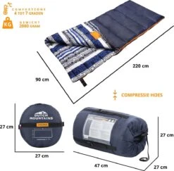 Dutch Mountains Slaapzak Goeree XL - Kussen 25x15cm - 220x90cm Katoenen Slaapzak - Tochtstrip 10 Dutch Mountains Slaapzak Goeree XL - Kussen 25x15cm - 220x90cm Katoenen Slaapzak - Tochtstrip -Buiten Kamperen 1200x1182 10