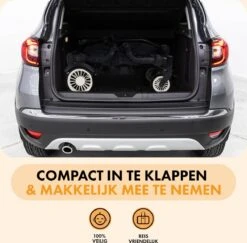 Deryan Luxe Sandy Bolderkar - Duo Buggy - Tandem Buggy - Opvouwbaar - Inklapbare Bolderwagen - Duo Kinderwagen - Zwart -Buiten Kamperen 1200x1182 25