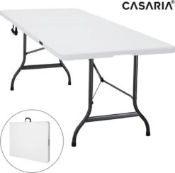 Casaria Tuintafel Opvouwbaar – Met Draaggreep 220x70 Cm – Wit 17 Casaria Tuintafel Opvouwbaar – Met Draaggreep 220x70 Cm – Wit -Buiten Kamperen 1200x1187 3