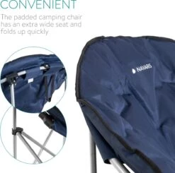 Navaris Klapstoel Met Draagtas - Campingstoel - Draagbare Stoel Voor Kamperen, Festivals En Vissen - Strandstoel - Inklapbaar - Donkerblauw 8 Navaris Klapstoel Met Draagtas - Campingstoel - Draagbare Stoel Voor Kamperen, Festivals En Vissen - Strandstoel - Inklapbaar - Donkerblauw -Buiten Kamperen 1200x1188 1