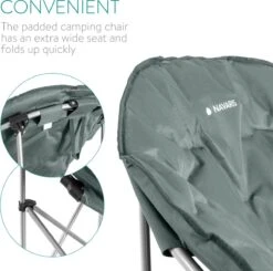 Navaris Klapstoel XXL - Campingstoel Met Opbergtas - Draagbare Stoel Voor Kamperen, Festivals En Vissen -Strandstoel - Inklapbaar - Grijs 11 Navaris Klapstoel XXL - Campingstoel Met Opbergtas - Draagbare Stoel Voor Kamperen, Festivals En Vissen -Strandstoel - Inklapbaar - Grijs -Buiten Kamperen 1200x1188 2