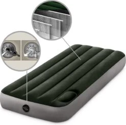 Intex Luchtbed - 1-Persoons - 76 X 191 X 25 Cm - Groen - Met Ingebouwde Voetpomp + Hoeslaken Antraciet + Reparatieset 14 Intex Luchtbed - 1-Persoons - 76 X 191 X 25 Cm - Groen - Met Ingebouwde Voetpomp + Hoeslaken Antraciet + Reparatieset -Buiten Kamperen 1200x1189 3