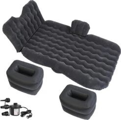 EZLife Auto Luchtbed Zwart 187x95cm