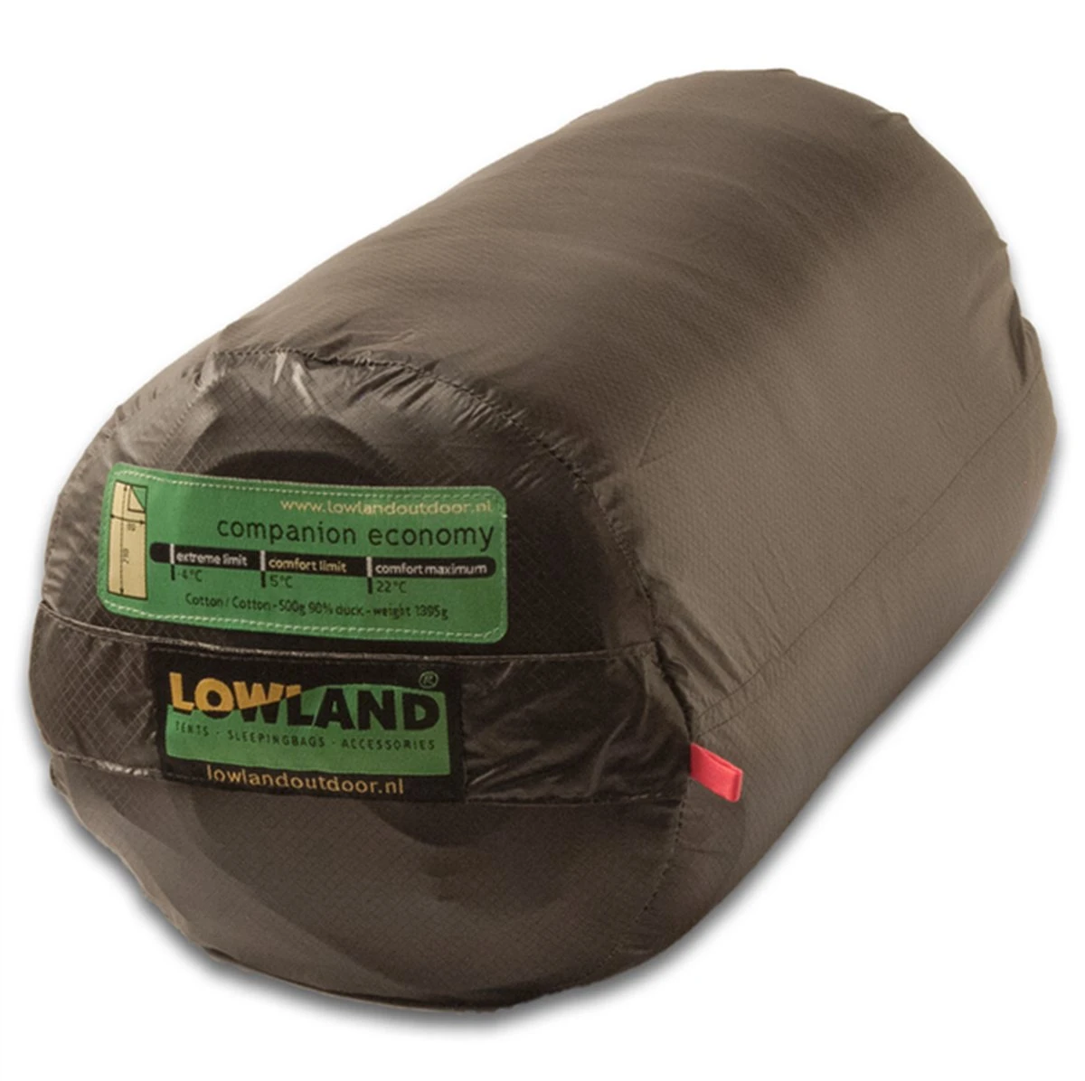 LOWLAND OUTDOOR® Donzen Slaapzak - Companion Economy - 210x80 Cm - Rood 2 LOWLAND OUTDOOR® Donzen Slaapzak - Companion Economy - 210x80 Cm - Rood - Afbeelding 2