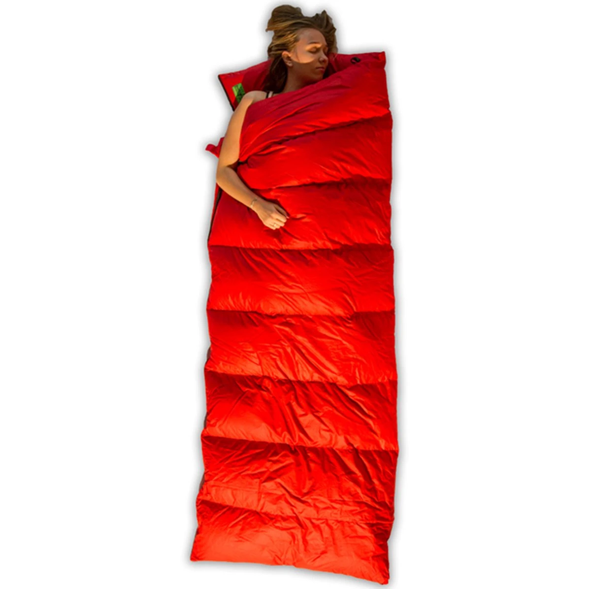 LOWLAND OUTDOOR® Donzen Slaapzak - Companion Economy - 210x80 Cm - Rood 3 LOWLAND OUTDOOR® Donzen Slaapzak - Companion Economy - 210x80 Cm - Rood - Afbeelding 3