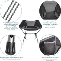 Smartpeas Campingstoel Van Stevig 600D Polyester En Aluminium - Lichtgewicht En Opvouwbaar - Camping Gadget Inclusief Zijzakken +Plus: Strandmat & Draagtas 7 Smartpeas Campingstoel Van Stevig 600D Polyester En Aluminium - Lichtgewicht En Opvouwbaar - Camping Gadget Inclusief Zijzakken +Plus: Strandmat & Draagtas -Buiten Kamperen 1200x1197 2