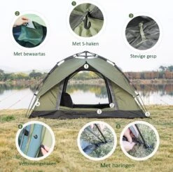 Sens Design Pop Up Tent - Tent - 2-3 Personen -Buiten Kamperen 1200x1197