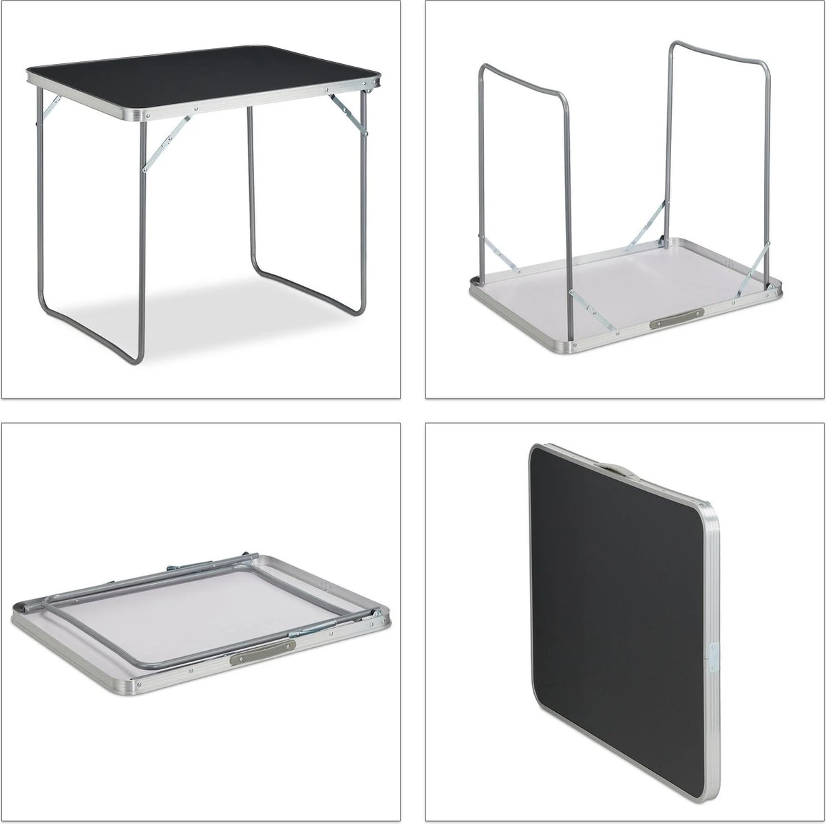 Relaxdays Campingtafel Inklapbaar - Aluminium Klaptafel - Vouwtafel Camping - Koffermodel 6 Relaxdays Campingtafel Inklapbaar - Aluminium Klaptafel - Vouwtafel Camping - Koffermodel - Afbeelding 6
