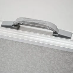 Aluminium Kampeertafel 120x60cm - Campingtafel Inklapbaar - 3-voudig Verstelbare Vouwtafel Grijs -Buiten Kamperen 1200x1198 9