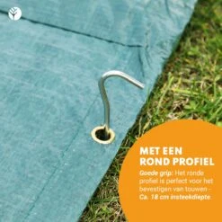 Stalen Haringen Set Van 50st. - Premium Staal - Grondanker - Tent Haring - Grondhaken - Tent Spijker - 20cm Lang - 3cm Haak - 3,5mm Premium Dikte Tentharing - Groots® -Buiten Kamperen 1200x1200 1069