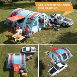 Skandika Gotland Tunneltent Voor 6 Personen, Grote Familietent In Racing-design, Ingenaaide Tentbodem, Waterdicht, 5000 Mm Waterkolom, Slaapcabine Met Scheidingswand, Muggennet (let Op, Komt Met Kleurfouten) -Buiten Kamperen 1200x1200 107