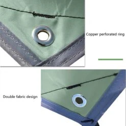 Merkloos TDR - Outdoor Draagbaar Zonnescherm Met Opbergtas - Waterdicht - Tarps Voor Kamperen 300 *300cm - 3-4 Personen -Leger Groen -Buiten Kamperen 1200x1200 1122