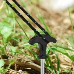 Relaxdays Tentharingen - Haringen - Schroefharingen - T-haring - 12 Stuks - Grondpennen - Zwart -Buiten Kamperen 1200x1200 1137