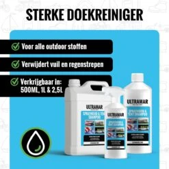 Ultramar - Sprayhood & Tent Shampoo - 1L - Tentdoekreiniger - Voor Bootkap, Tent, Cabriodak, Zonwering - Tentonderhoud - Bootonderhoud - Schoonmaakmiddel 16 Ultramar - Sprayhood & Tent Shampoo - 1L - Tentdoekreiniger - Voor Bootkap, Tent, Cabriodak, Zonwering - Tentonderhoud - Bootonderhoud - Schoonmaakmiddel -Buiten Kamperen 1200x1200 1147