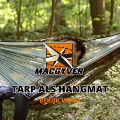 MacGyver® ‘3-in-1’ Tent | Tarp – Schaduwdoek – Hangmat | Strandtent | Outdoor-tent | Shelter | Vistent | 280 X 280 Cm | Camouflage | Waterdicht | Lichtgewicht -Buiten Kamperen 1200x1200 1158