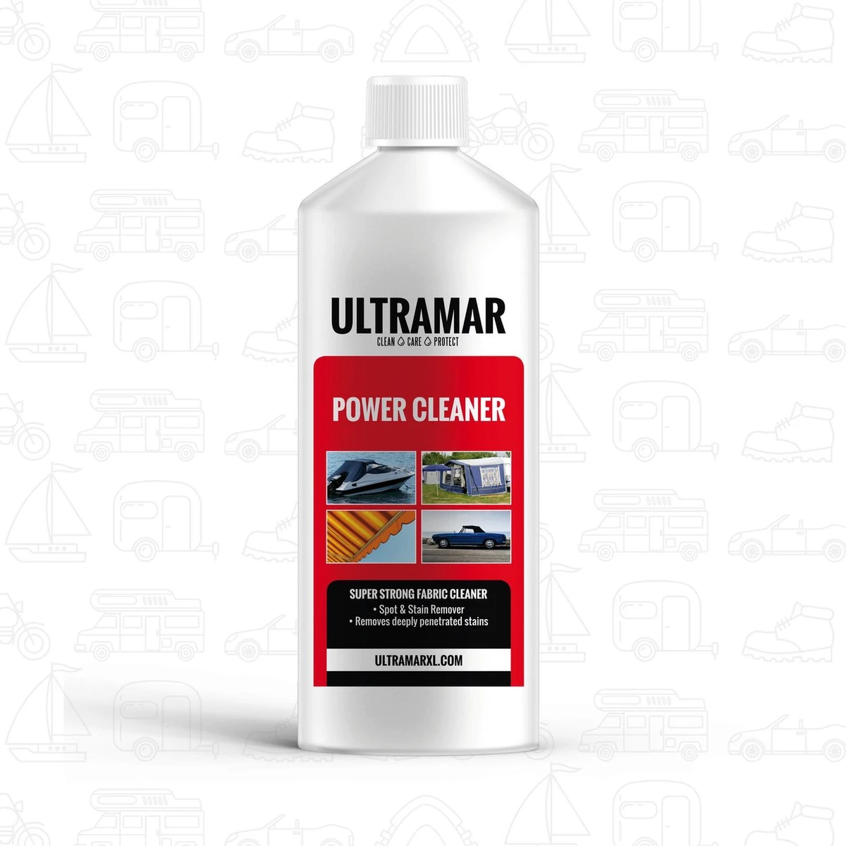 Ultramar - Power Cleaner 1L - Tentdoekreiniger Voor Bootkap, Tent, Cabriodak 1 Ultramar - Power Cleaner 1L - Tentdoekreiniger Voor Bootkap, Tent, Cabriodak