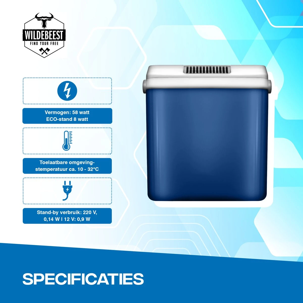 Koelbox Met ECO Modus Voor Auto & Camping Warm En Koud 32L - Frigobox Elektrisch 32 Liter Met 12v 230 Volt - Verkoelt En Verwamt - MiniBar - Mini Koelkast 3 Koelbox Met ECO Modus Voor Auto & Camping Warm En Koud 32L - Frigobox Elektrisch 32 Liter Met 12v 230 Volt - Verkoelt En Verwamt - MiniBar - Mini Koelkast - Afbeelding 3