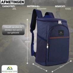 Needventure Koeltas - Lunchtas - Koelrugtas - Picknicktas - 20 Liter - Flessenhouder - Bieropener - Blauw 13 Needventure Koeltas - Lunchtas - Koelrugtas - Picknicktas - 20 Liter - Flessenhouder - Bieropener - Blauw -Buiten Kamperen 1200x1200 1242