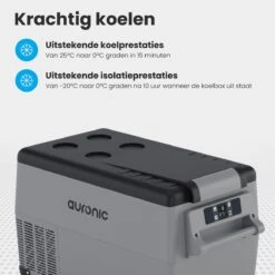 Auronic Elektrische Koelbox - 30.4L - Compressor - 12V En 240V - Grijs 17 Auronic Elektrische Koelbox - 30.4L - Compressor - 12V En 240V - Grijs -Buiten Kamperen 1200x1200 1268