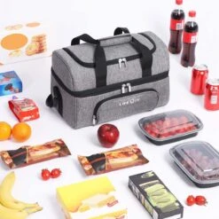 Lifewit 20L Koeltas | 20 Liter | Opvouwbaar | Koelbox-Koeltas | Isolatietas/ Picknicktas Voor Levensmiddelen / Grijs -Buiten Kamperen 1200x1200 1276