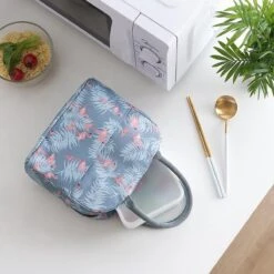 Koeltas - Lunchtas - Volwassenen En Kinderen - Compact & Handig: Zomer - Picknick -School - Lunch - Werk - Grijs Flamingo -Buiten Kamperen 1200x1200 1308