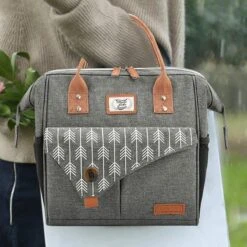 HN® Lunchtas Grijs Pijlen, Geïsoleerde Koeltas, Lekvrij, Extra Grote Opening Voor De Lunch Box, 25×16,5×26cm Design Heren En Dames 9 HN® Lunchtas Grijs Pijlen, Geïsoleerde Koeltas, Lekvrij, Extra Grote Opening Voor De Lunch Box, 25×16,5×26cm Design Heren En Dames -Buiten Kamperen 1200x1200 1338