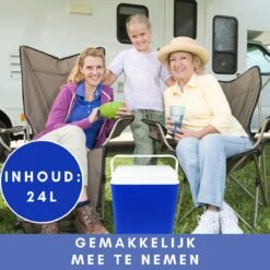 Niceey Thermo Elektrische Koelbox - 24 Liter - Koelbox Elektrisch 12v 230 Volt - Coolbox - Koelt & Verwarmt - Blauw -Buiten Kamperen 1200x1200 1401